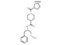 N-[(1S)-1-benzyl-2-methoxyethyl]-1-(cyclopentylcarbonyl)-4-piperidinecarboxamide