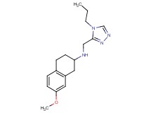 (7-methoxy-1,2,3,4-tetrahydronaphthalen-2-yl)[(4-propyl-4H-1,2,4-triazol-3-yl)methyl]amine