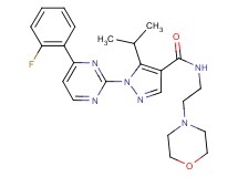 1-[4-(2-fluorophenyl)-2-pyrimidinyl]-5-isopropyl-N-[2-(4-morpholinyl)ethyl]-1H-pyrazole-4-carboxamide