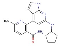 2-[6-(cyclopentylamino)-1H-pyrrolo[2,3-b]pyridin-4-yl]-6-methylnicotinamide