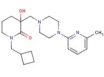 1-(cyclobutylmethyl)-3-hydroxy-3-{[4-(6-methyl-2-pyridinyl)-1-piperazinyl]methyl}-2-piperidinone