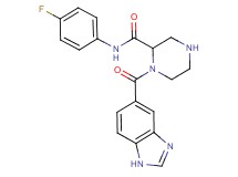 1-(1H-benzimidazol-5-ylcarbonyl)-N-(4-fluorophenyl)-2-piperazinecarboxamide