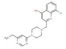 8-chloro-2-{[4-(6-ethylpyrimidin-4-yl)piperazin-1-yl]methyl}quinolin-4-ol