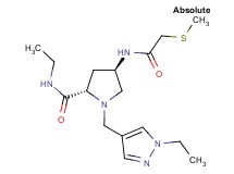 (4R)-N-ethyl-1-[(1-ethyl-1H-pyrazol-4-yl)methyl]-4-{[(methylthio)acetyl]amino}-L-prolinamide