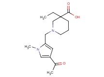 1-[(4-acetyl-1-methyl-1H-pyrrol-2-yl)methyl]-3-ethylpiperidine-3-carboxylic acid