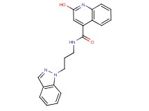 2-hydroxy-N-[3-(1H-indazol-1-yl)propyl]-4-quinolinecarboxamide