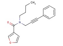 N-butyl-N-(3-phenylprop-2-yn-1-yl)-3-furamide