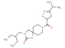 3-(2-ethylbutyl)-8-[(3-isopropyl-4,5-dihydroisoxazol-5-yl)carbonyl]-1-oxa-3,8-diazaspiro[4.5]decan-2-one