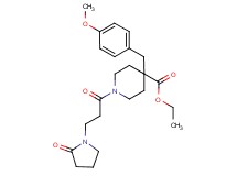 ethyl 4-(4-methoxybenzyl)-1-[3-(2-oxo-1-pyrrolidinyl)propanoyl]-4-piperidinecarboxylate