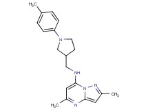 2,5-dimethyl-N-{[1-(4-methylphenyl)-3-pyrrolidinyl]methyl}pyrazolo[1,5-a]pyrimidin-7-amine