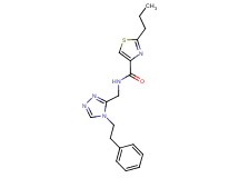 N-{[4-(2-phenylethyl)-4H-1,2,4-triazol-3-yl]methyl}-2-propyl-1,3-thiazole-4-carboxamide