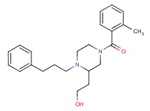 2-[4-(2-methylbenzoyl)-1-(3-phenylpropyl)-2-piperazinyl]ethanol