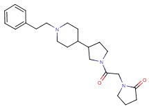 1-(2-oxo-2-{3-[1-(2-phenylethyl)-4-piperidinyl]-1-pyrrolidinyl}ethyl)-2-pyrrolidinone