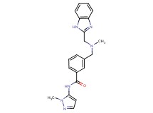 3-{[(1H-benzimidazol-2-ylmethyl)(methyl)amino]methyl}-N-(1-methyl-1H-pyrazol-5-yl)benzamide