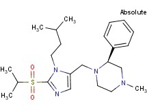 (2S)-1-{[2-(isopropylsulfonyl)-1-(3-methylbutyl)-1H-imidazol-5-yl]methyl}-4-methyl-2-phenylpiperazine