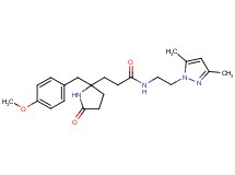 N-[2-(3,5-dimethyl-1H-pyrazol-1-yl)ethyl]-3-[2-(4-methoxybenzyl)-5-oxo-2-pyrrolidinyl]propanamide