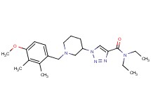 N,N-diethyl-1-[1-(4-methoxy-2,3-dimethylbenzyl)-3-piperidinyl]-1H-1,2,3-triazole-4-carboxamide