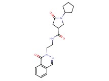 1-cyclopentyl-5-oxo-N-[2-(1-oxo-2(1H)-phthalazinyl)ethyl]-3-pyrrolidinecarboxamide