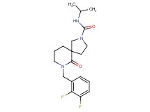 7-(2,3-difluorobenzyl)-N-isopropyl-6-oxo-2,7-diazaspiro[4.5]decane-2-carboxamide