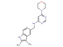 N-[(2,3-dimethyl-1H-indol-5-yl)methyl]-6-morpholin-4-ylpyrimidin-4-amine