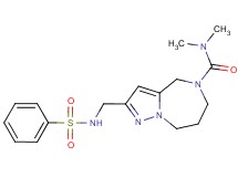 N,N-dimethyl-2-{[(phenylsulfonyl)amino]methyl}-7,8-dihydro-4H-pyrazolo[1,5-a][1,4]diazepine-5(6H)-carboxamide
