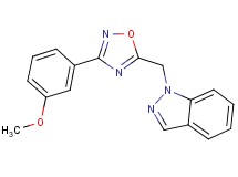 1-{[3-(3-methoxyphenyl)-1,2,4-oxadiazol-5-yl]methyl}-1H-indazole