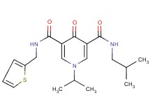 N-isobutyl-1-isopropyl-4-oxo-N'-(2-thienylmethyl)-1,4-dihydro-3,5-pyridinedicarboxamide