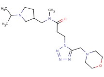 N-[(1-isopropyl-3-pyrrolidinyl)methyl]-N-methyl-3-[5-(4-morpholinylmethyl)-1H-tetrazol-1-yl]propanamide