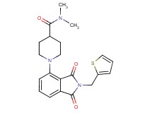 1-[1,3-dioxo-2-(2-thienylmethyl)-2,3-dihydro-1H-isoindol-4-yl]-N,N-dimethyl-4-piperidinecarboxamide
