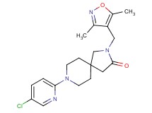 8-(5-chloropyridin-2-yl)-2-[(3,5-dimethylisoxazol-4-yl)methyl]-2,8-diazaspiro[4.5]decan-3-one