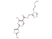 4-hydroxy-N-{[4-(2-methoxyethyl)-4H-1,2,4-triazol-3-yl]methyl}-2-(2-methyl-1,3-thiazol-4-yl)pyrimidine-5-carboxamide