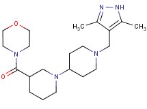 1'-[(3,5-dimethyl-1H-pyrazol-4-yl)methyl]-3-(morpholin-4-ylcarbonyl)-1,4'-bipiperidine