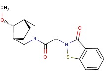 2-{2-[(8-syn)-8-methoxy-3-azabicyclo[3.2.1]oct-3-yl]-2-oxoethyl}-1,2-benzisothiazol-3(2H)-one