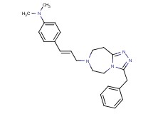 4-[(1E)-3-(3-benzyl-5,6,8,9-tetrahydro-7H-[1,2,4]triazolo[4,3-d][1,4]diazepin-7-yl)-1-propen-1-yl]-N,N-dimethylaniline