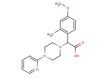(4-methoxy-2-methylphenyl)(4-pyridin-2-ylpiperazin-1-yl)acetic acid