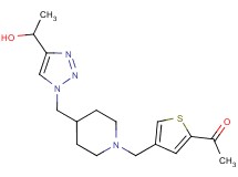 1-{4-[(4-{[4-(1-hydroxyethyl)-1H-1,2,3-triazol-1-yl]methyl}-1-piperidinyl)methyl]-2-thienyl}ethanone trifluoroacetate (salt)
