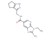 2-amino-3-ethyl-N-(1,4,5,6-tetrahydrocyclopenta[c]pyrazol-3-ylmethyl)-3H-imidazo[4,5-b]pyridine-6-carboxamide