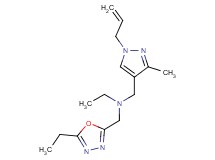 N-[(1-allyl-3-methyl-1H-pyrazol-4-yl)methyl]-N-[(5-ethyl-1,3,4-oxadiazol-2-yl)methyl]ethanamine