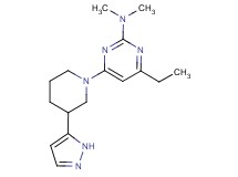 4-ethyl-N,N-dimethyl-6-[3-(1H-pyrazol-5-yl)piperidin-1-yl]pyrimidin-2-amine