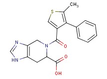 5-[(5-methyl-4-phenyl-3-thienyl)carbonyl]-4,5,6,7-tetrahydro-1H-imidazo[4,5-c]pyridine-6-carboxylic acid