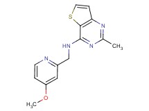 N-[(4-methoxypyridin-2-yl)methyl]-2-methylthieno[3,2-d]pyrimidin-4-amine