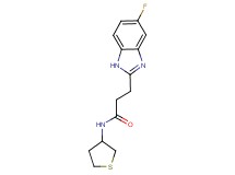 3-(5-fluoro-1H-benzimidazol-2-yl)-N-(tetrahydro-3-thienyl)propanamide