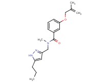 N-methyl-3-[(2-methylprop-2-en-1-yl)oxy]-N-[(5-propyl-1H-pyrazol-3-yl)methyl]benzamide