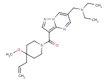 ({3-[(4-allyl-4-methoxypiperidin-1-yl)carbonyl]pyrazolo[1,5-a]pyrimidin-6-yl}methyl)diethylamine