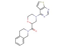 2-[(4-thieno[2,3-d]pyrimidin-4-yl-2-morpholinyl)carbonyl]-1,2,3,4-tetrahydroisoquinoline