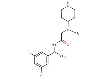 N~1~-[1-(3,5-difluorophenyl)ethyl]-N~2~-methyl-N~2~-piperidin-4-ylglycinamide