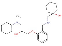 1-{[(2-{3-[cyclohexyl(methyl)amino]-2-hydroxypropoxy}benzyl)amino]methyl}cyclohexanol
