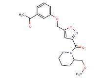 1-{3-[(3-{[2-(methoxymethyl)-1-piperidinyl]carbonyl}-5-isoxazolyl)methoxy]phenyl}ethanone