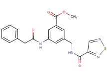 methyl 3-[(phenylacetyl)amino]-5-{[(1,2,5-thiadiazol-3-ylcarbonyl)amino]methyl}benzoate