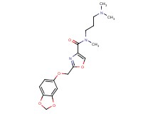 2-[(1,3-benzodioxol-5-yloxy)methyl]-N-[3-(dimethylamino)propyl]-N-methyl-1,3-oxazole-4-carboxamide